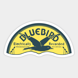 Bluebird label worn Sticker